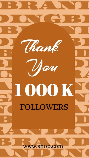 Instagram Story Thank You Followers