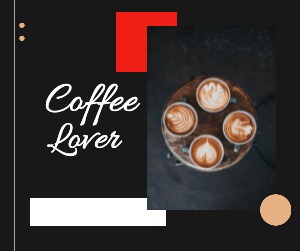 Facebook Post Coffee Geometric
