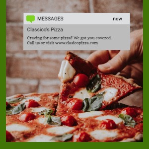 Instagram Post Pizza Notification