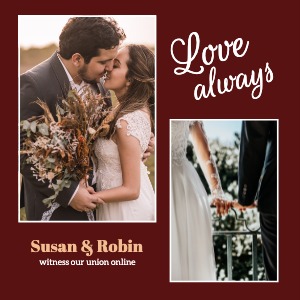 Instagram Post Wedding Invitation