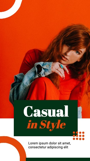 Instagram Story Orange Fashion