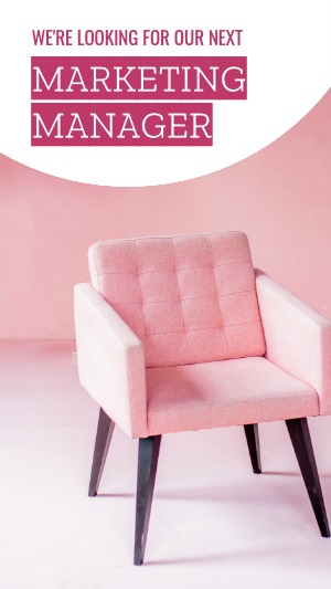 Instagram Story Hiring Job Manager Funky Cool Modern