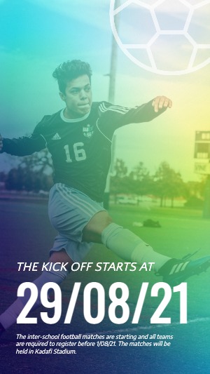 Instagram Story Sports Football Event
