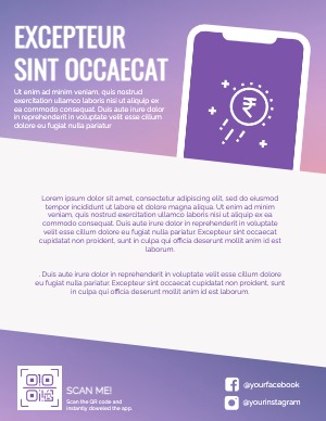A4 Flyer Onepager Newletter Technolog Science Application Computer Information
