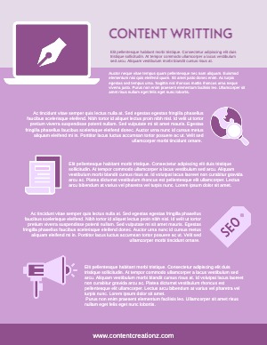 A4 Document Flyer Content Writting Tips How To Tutorial Information