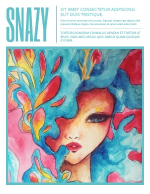 A4 Document Flyer Ebook Cover Art Front Book Paperback Magazine