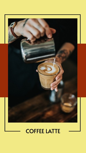 Instagram Story Coffee Latte