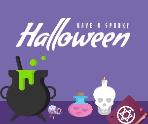 Facebook Post Halloween Holida Scary Witch Costume Fun