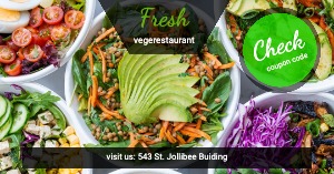 Facebook Ad Fresh Vegetables