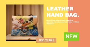Facebook Ad Leather Bag