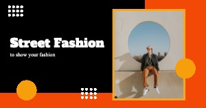 Facebook Ad Orange Black