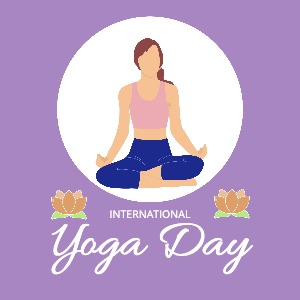 Instagram Post Cartoon Yoga