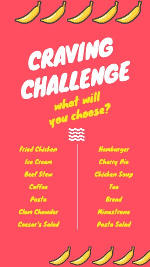 Instagram Story Craving Challenge