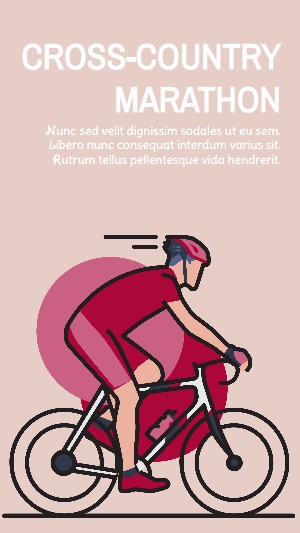 Instagram Story Marathon Cross Country Exercise Wokring Out Healthy Cycle Motorcycle