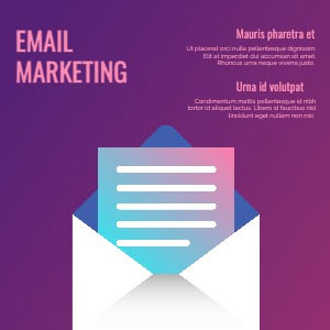 Instagram Post Marketing Email Services Technology Modern