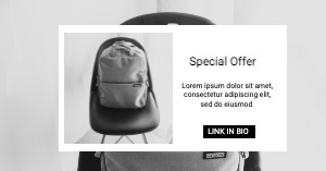 Facebook Ad Bag Black