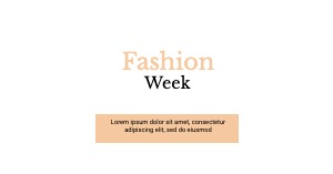 Facebook Ad Fashion Week