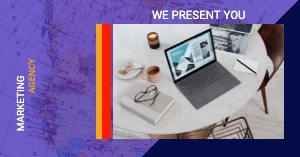 Facebook Ad Marketing Blue