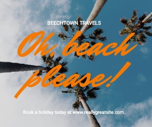 Facebook Post Beach Summer