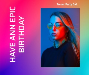Facebook Post Birthday Gradient