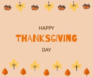 Facebook Post Thanksgiving Autumn