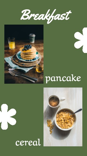 Instagram Story Breakfast Food