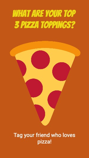 Instagram Story Pizza Orange