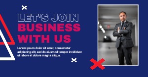 Facebook Ad Business Blue
