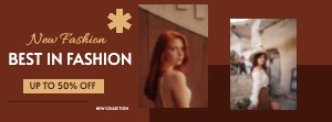 Facebook Cover Fashion Maroon