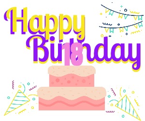Facebook Post Gradient Birthday
