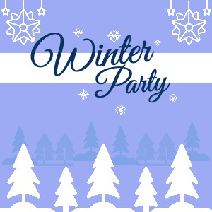 Facebook Post Winter Party