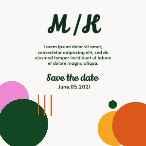 Instagram Post Wedding Invitation