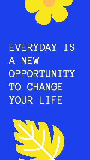 Instagram Story Blue Quote