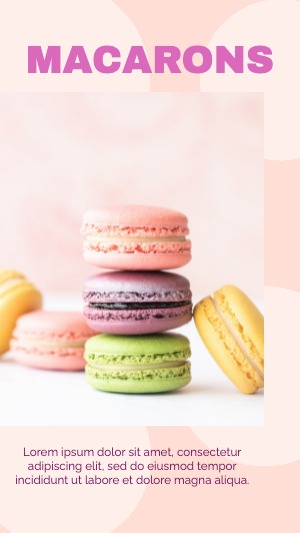 Instagram Story Macarons Pink