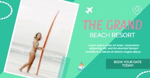 Facebook Ad Beach Resort