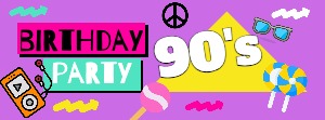 Facebook Cover 90s Birthday
