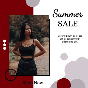 Instagram Post Red Fashion
