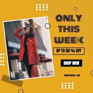 Instagram Post Yellow Sale
