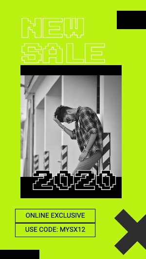 Instagram Story Fashion Neon