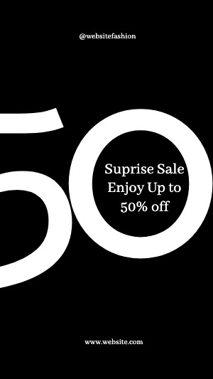 Instagram Story Sale Black