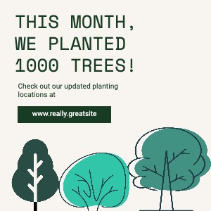 Instagram Post Planting Trees