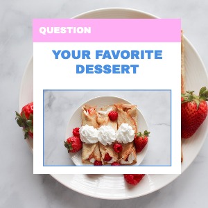 Facebook Post Favorite Dessert