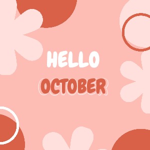 Instagram Post Hello October