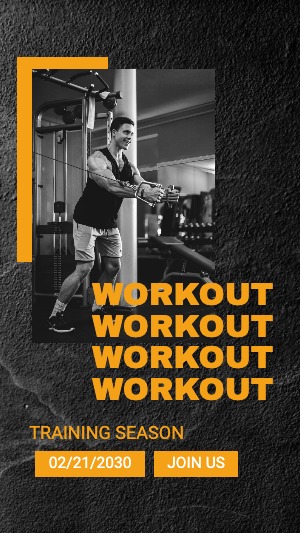 Instagram Story Workout Gym