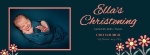 Facebook Cover Happy Christening