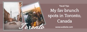 Facebook Cover Toronto Vacation