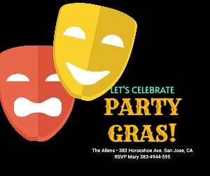 Facebook Post Mask Party