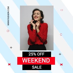 Instagram Post Red Fashion