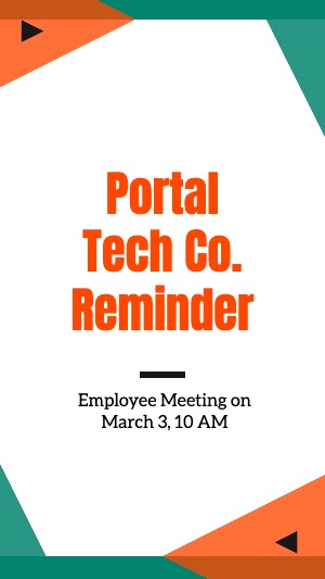Instagram Story Compny Reminder