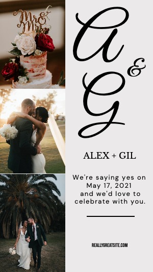 Instagram Story Wedding Invitation
